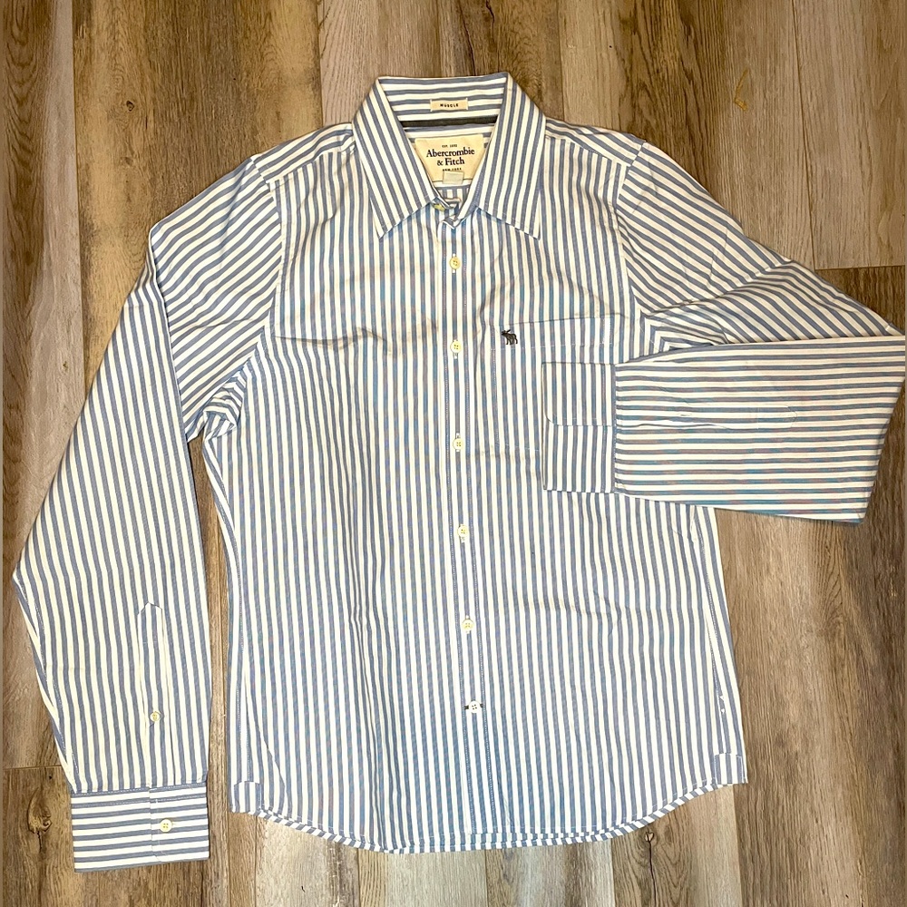 Abercrombie & Fitch Men Dress Shirt  Muscle Fit